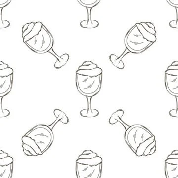 Coloring seamless pattern. Print for cloth design, textile, fabric, wallpaper Stock Illustration