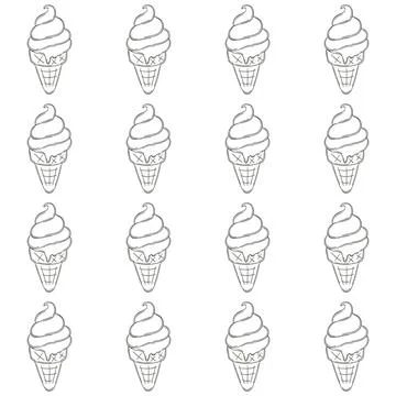 Coloring seamless pattern. Print for cloth design, textile, fabric, wallpaper イラスト素材