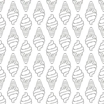 Coloring seamless pattern. Print for cloth design, textile, fabric, wallpaper Stock Illustration
