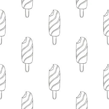 Coloring seamless pattern. Print for cloth design, textile, fabric, wallpaper Stock Illustration