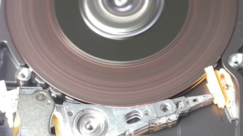 Coloring working open hard drive. 2.5 hdd close up Stock Footage 74118333