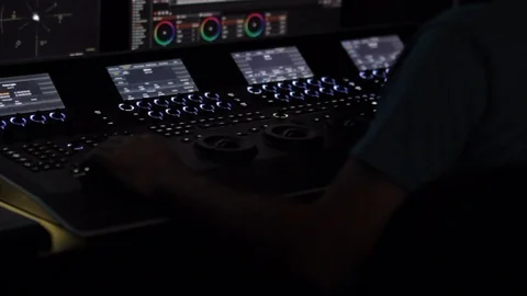 Colorist at work - DaVinci Resolve Stock Footage 116917534