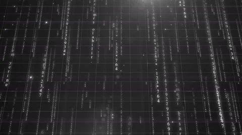 Colorless digital data background 4K (More than 35 )  Stock-Footage 52179274