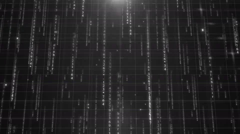 Colorless digital data background 4K (More than 35 )  Stock-Footage 52180665