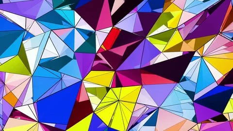ColorPoly4K 02 Stock Footage 77975772