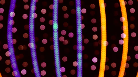 Colors abstract defocused background, circle shape bokeh spots. Loop. 스톡 동영상 259949529