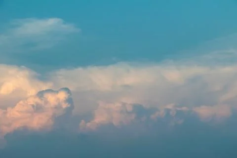 Colors and patterns of the clouds in the sky. Stock Photos