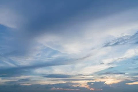 Colors and patterns of the clouds in the sky. Foto stock