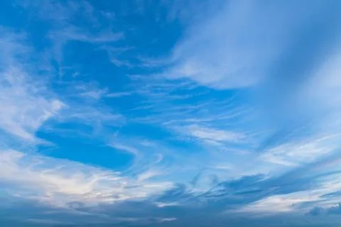 Colors and patterns of the clouds in the sky. Fotos Stock