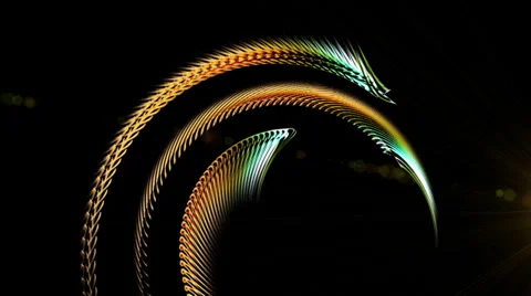 Colors and Rays of Light on Black Background Video stock 39014040