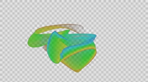 Colors animation with Alpha matte Stock Footage 66858821