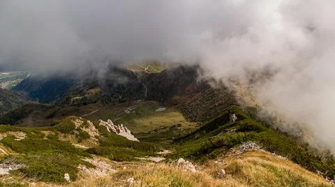 Colors are exploding in the woods of Carnic Alps Foto stock