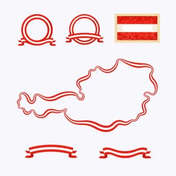 Colors of austria Stock Illustration