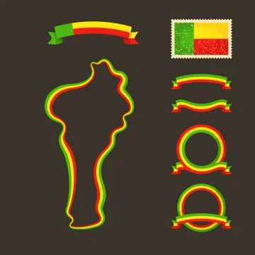 Colors of Benin Stock Illustration