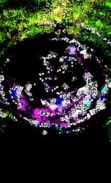 Colors on black Stock Illustration