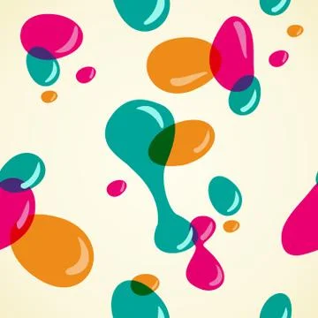 Colors bubbles pattern Stock Illustration
