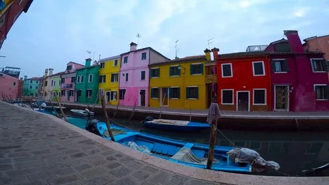 The colors of burano 库存影片 112199785