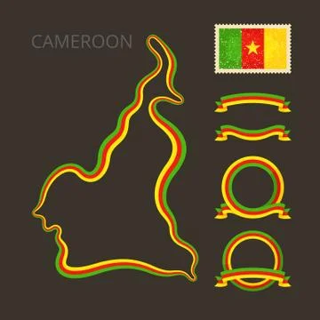 Colors of Cameroon Stock Illustration