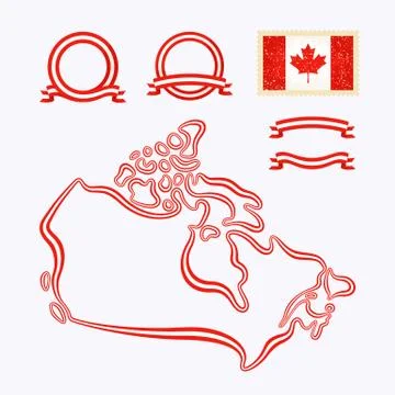 Colors of canada Stock Illustration