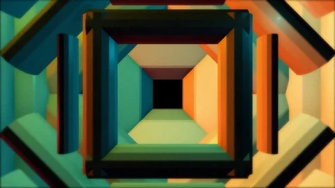 Colors Collage Vj Loop Stock Footage