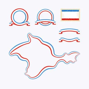 Colors of crimea Stock Illustration