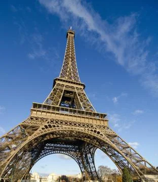 Colors of Eiffel Tower in Paris Stock Photos
