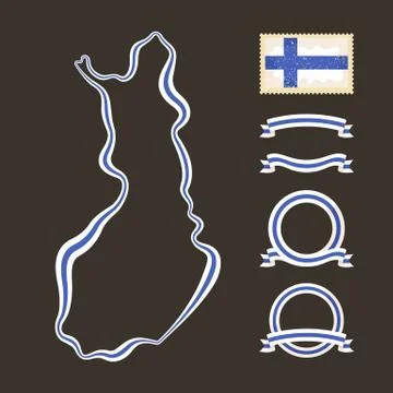 Colors of finland Stock Illustration