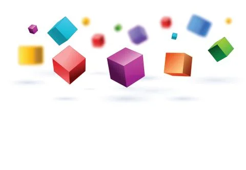 Colors full squares background Stock Illustration
