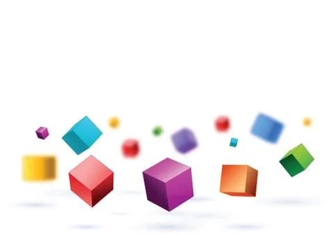Colors full squares background Stock Illustration