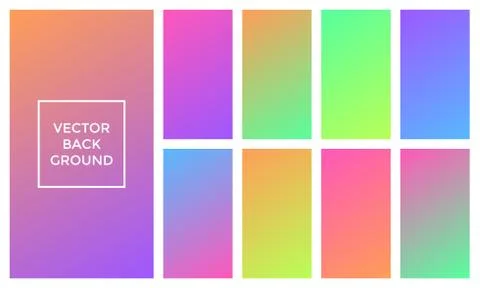 Colors gradient vector soft backgrounds Stock-Illustration