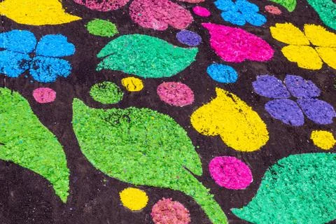 Colors on ground Stock Photos