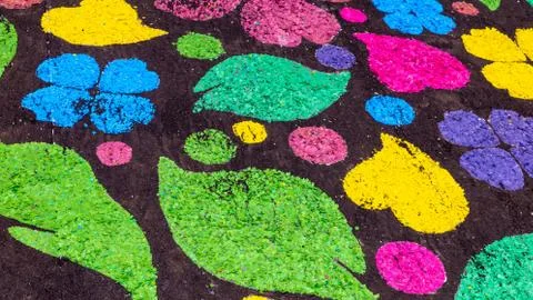 Colors on ground Stock Photos