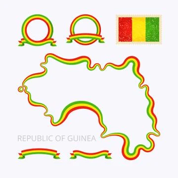 Colors of Guinea Stock Illustration