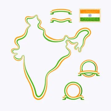 Colors of india Stock Illustration