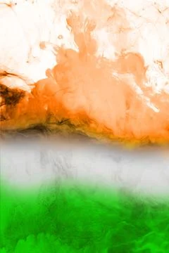 Colors of the Indian flag Stock Illustration
