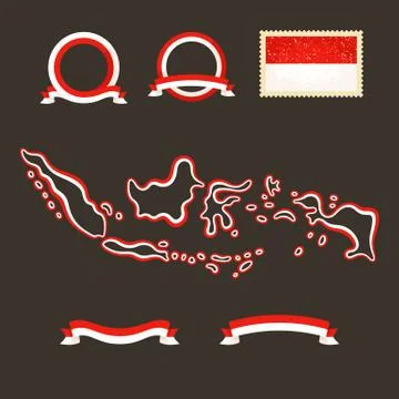 Colors of Indonesia Stock Illustration