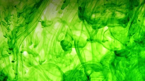 Colors - ink, green Stock Footage 8971953
