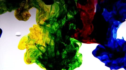 Colors - ink, rainbow Vídeo Stock 8972614