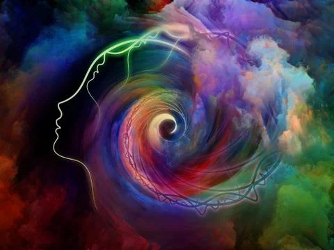 Colors Inside 스톡 일러스트