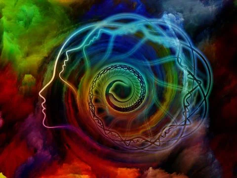 Colors Inside 스톡 일러스트