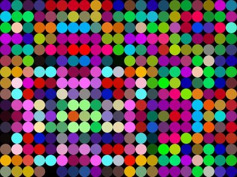 Colors low poly circle style vector mosaic background Stock Illustration