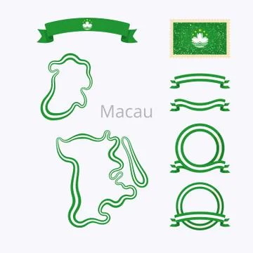 Colors of Macau Illustrazione stock