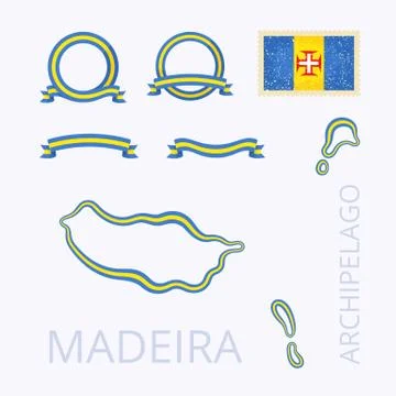 Colors of Madeira Stock Illustration