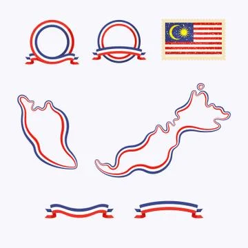 Colors of Malaysia Stock Illustration
