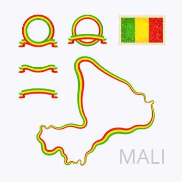 Colors of Mali Stock Illustration