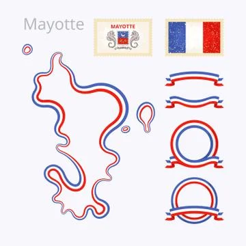 Colors of Mayotte Stock Illustration