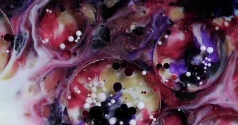 Colors in milk Stock Footage 201296193