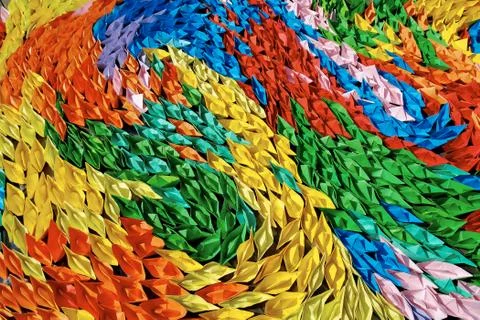 Colors of origami Stock Photos