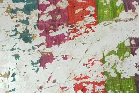 Colors Pattern on the white wall Stock Photos