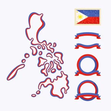 Colors of Philippines Illustrazione stock